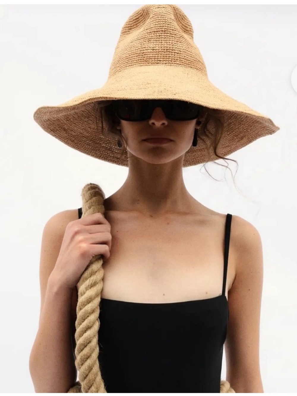 NWT Janessa Leoné Waverly Raffia Wide Brim Hat - Picture 3 of 7